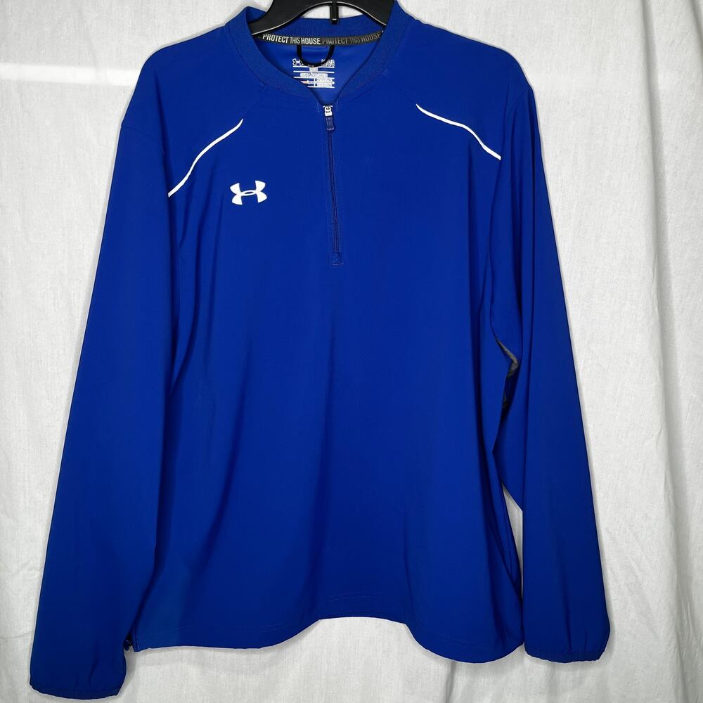 Under Armour Lightweight Blue Quarter Zip Pullover L